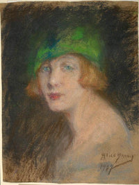 The Green Hat By Alice Pike Barney Fine Art Print