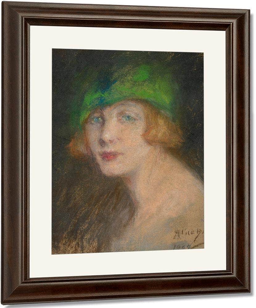 The Green Hat By Alice Pike Barney Fine Art Print