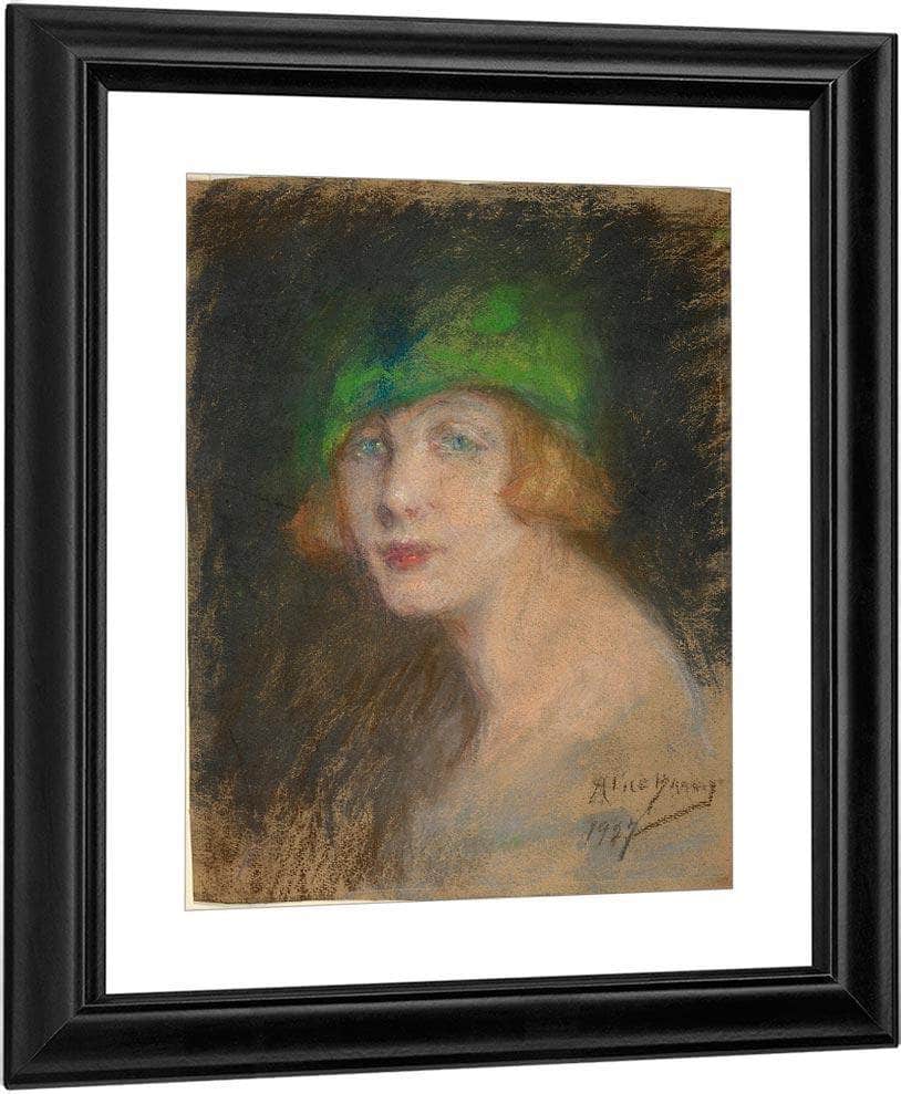 The Green Hat By Alice Pike Barney Fine Art Print
