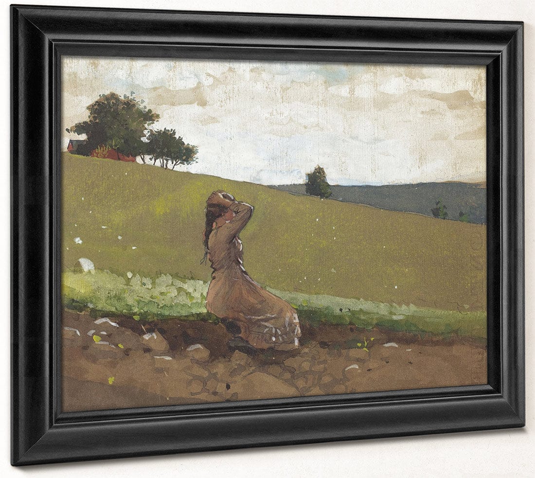 The Green Hill By Winslow Homer Fine Art Print