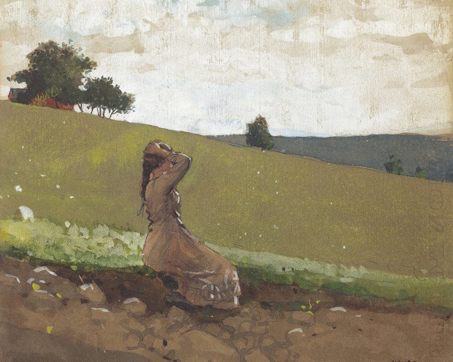 The Green Hill By Winslow Homer Fine Art Print