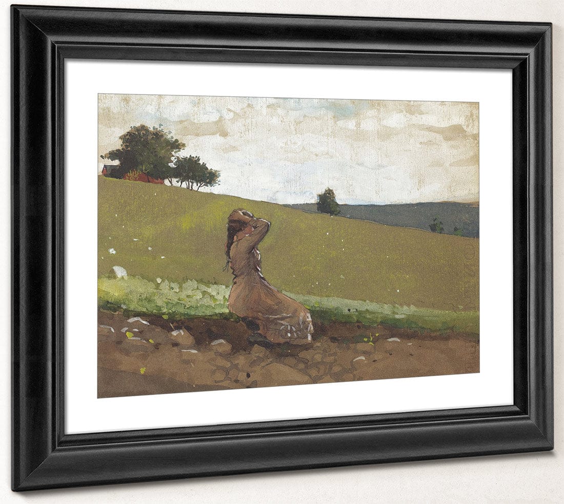 The Green Hill By Winslow Homer Fine Art Print