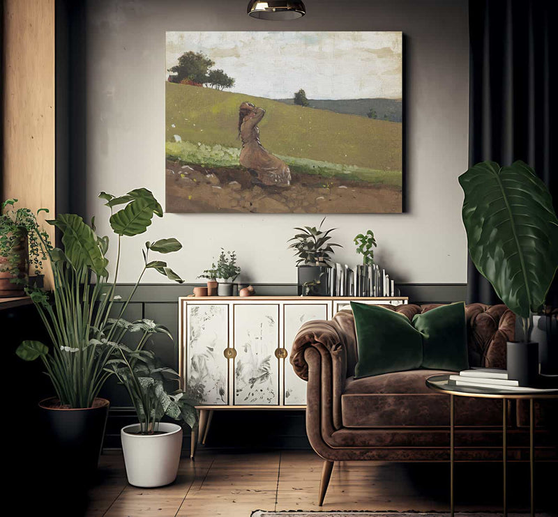 The Green Hill By Winslow Homer Fine Art Print