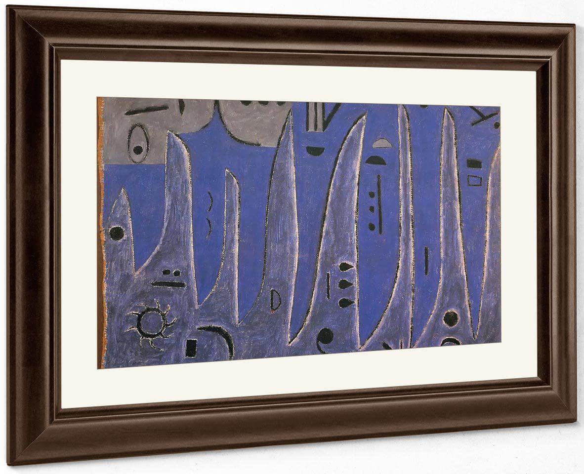 The Grey One And The Coast 1938 J5 (125) By Paul Klee Fine Art Print