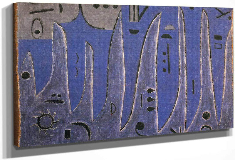 The Grey One And The Coast 1938 J5 (125) By Paul Klee Fine Art Print