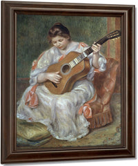 The Guitar Player By Pierre Auguste Renoir Fine Art Print