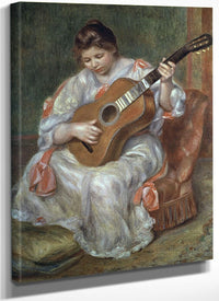 The Guitar Player By Pierre Auguste Renoir Fine Art Print
