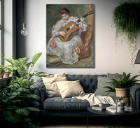 The Guitar Player By Pierre Auguste Renoir Fine Art Print