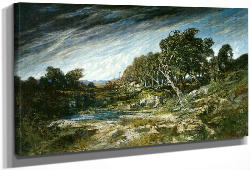 The Gust Of Wind, C. 1865 By Jean Desire Gustave Courbet Fine Art Print