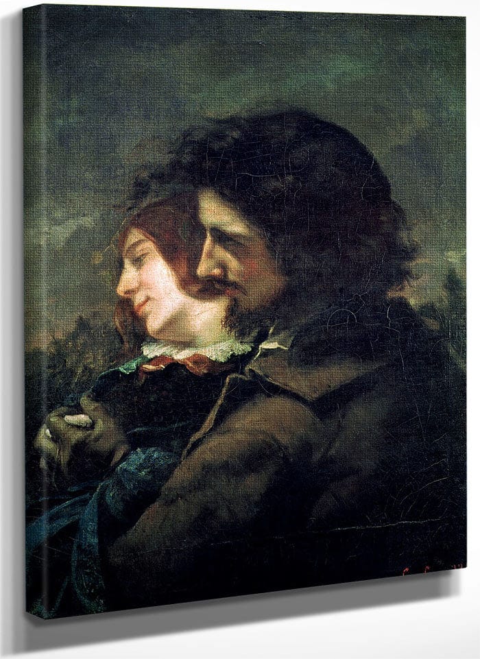 The Happy Lovers By Jean Desire Gustave Courbet Fine Art Print