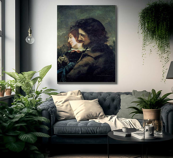 The Happy Lovers By Jean Desire Gustave Courbet Fine Art Print