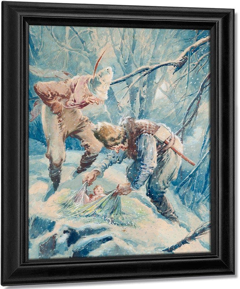 The Happy Prince And Other Tales Story Illustration Page 109 1940 By Everett Shinn Fine Art Print