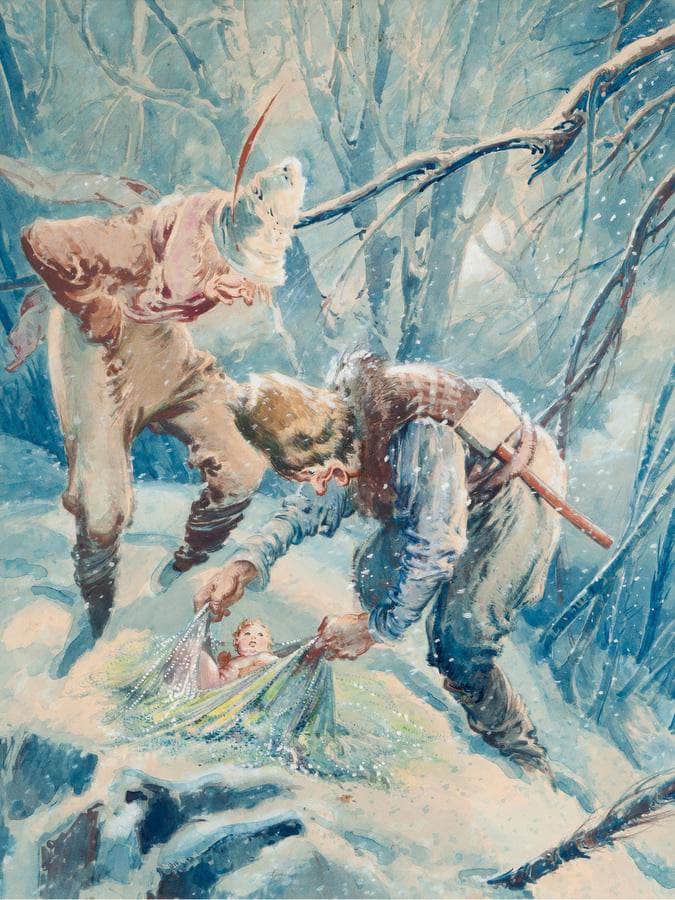 The Happy Prince And Other Tales Story Illustration Page 109 1940 By Everett Shinn Fine Art Print