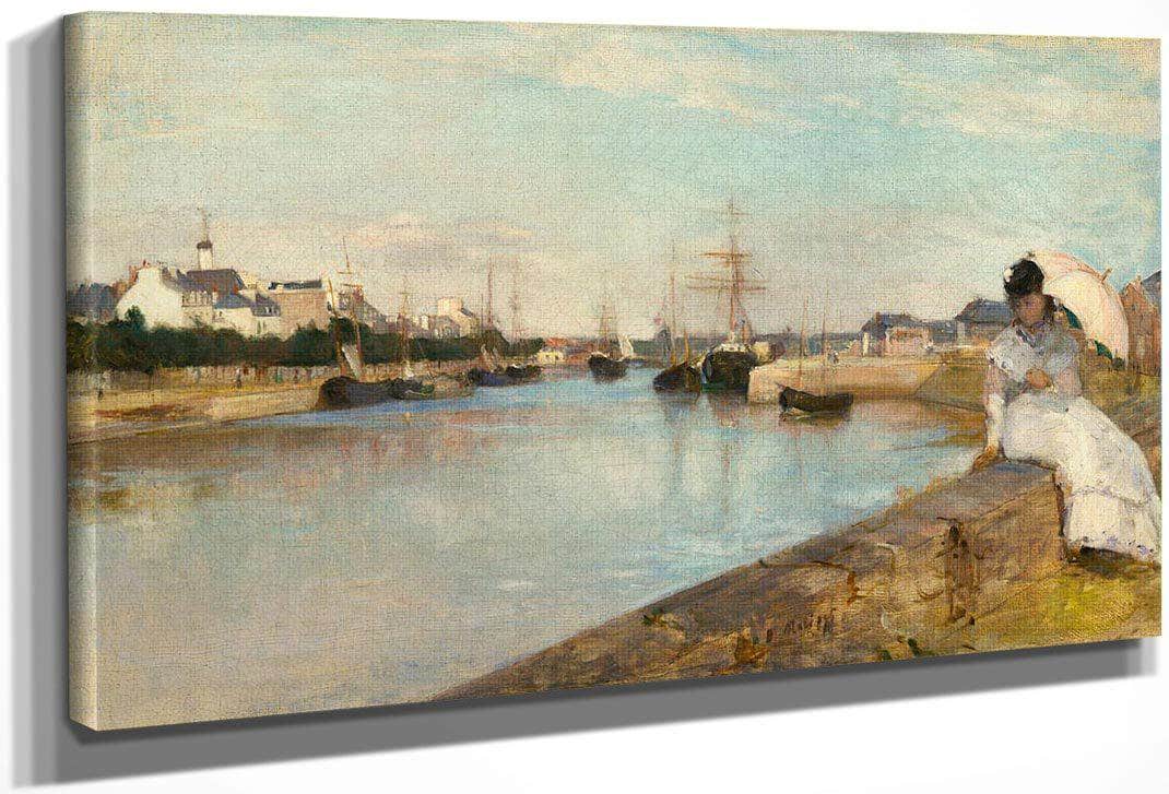 The Harbor At Lorient Berthe Morisot Fine Art Print