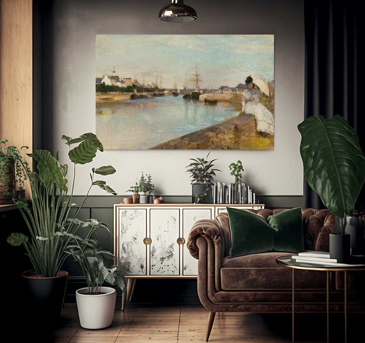 The Harbor At Lorient Berthe Morisot Fine Art Print