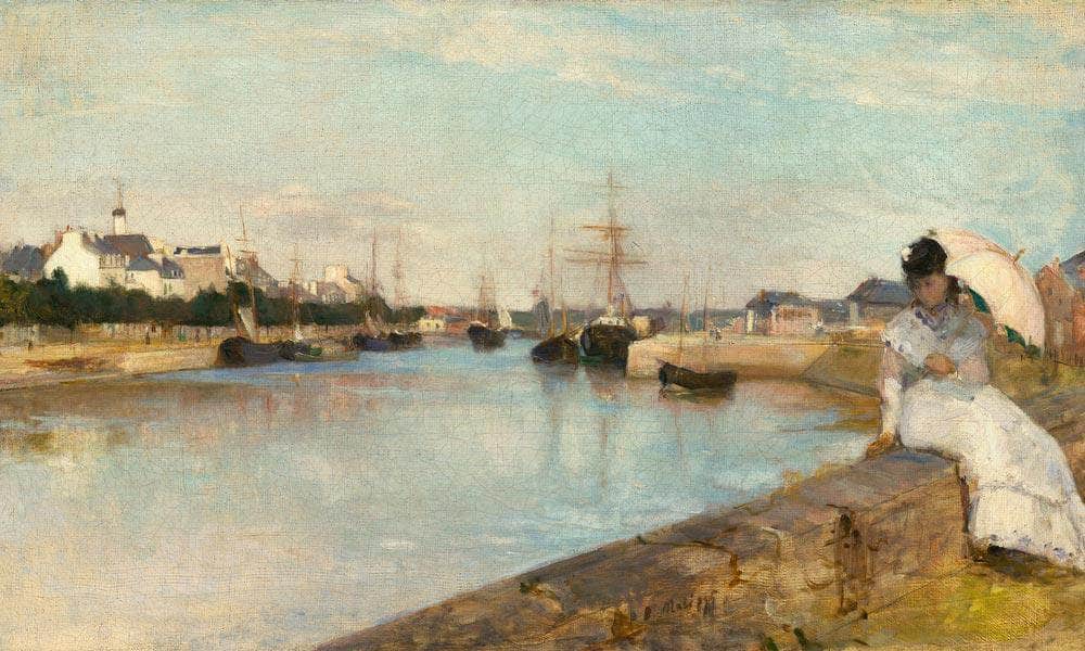 The Harbor At Lorient Berthe Morisot Fine Art Print