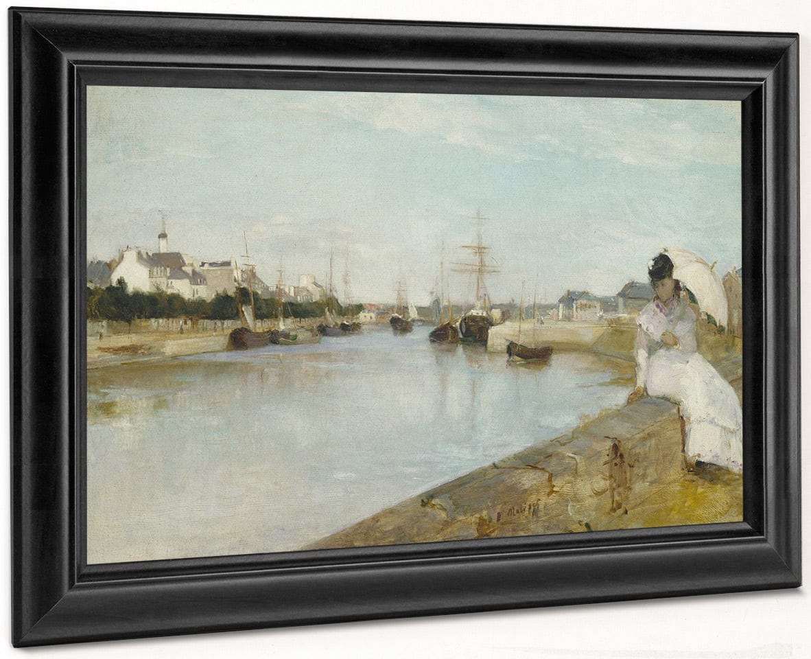 The Harbor At Lorient By Berthe Morisot Fine Art Print