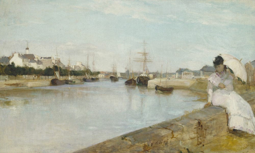 The Harbor At Lorient By Berthe Morisot Fine Art Print