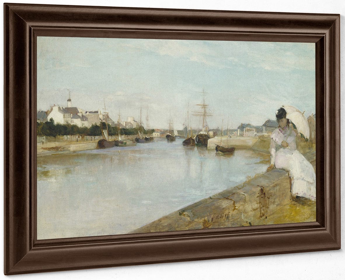 The Harbor At Lorient By Berthe Morisot Fine Art Print