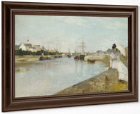The Harbor At Lorient By Berthe Morisot Fine Art Print
