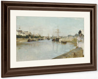 The Harbor At Lorient By Berthe Morisot Fine Art Print