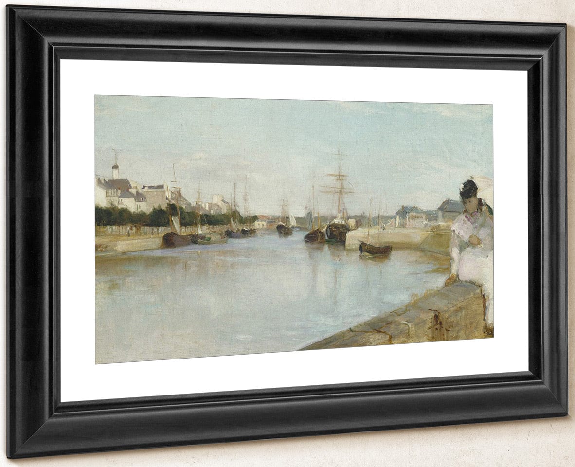 The Harbor At Lorient By Berthe Morisot Fine Art Print