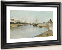 The Harbor At Lorient By Berthe Morisot Fine Art Print