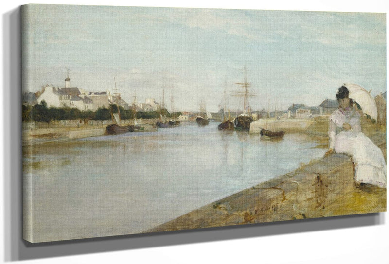 The Harbor At Lorient By Berthe Morisot Fine Art Print