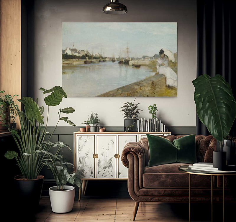 The Harbor At Lorient By Berthe Morisot Fine Art Print