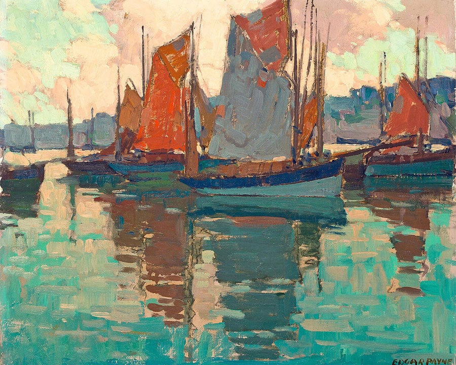 The Harbor, Douarnenez, France By Edgar Payne Fine Art Print