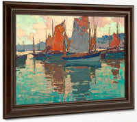 The Harbor, Douarnenez, France By Edgar Payne Fine Art Print