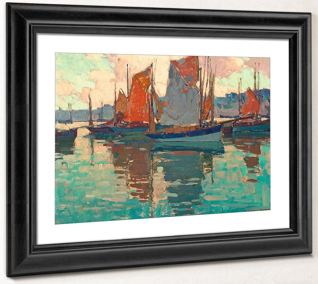 The Harbor, Douarnenez, France By Edgar Payne Fine Art Print