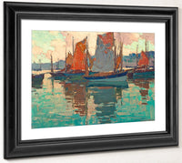 The Harbor, Douarnenez, France By Edgar Payne Fine Art Print