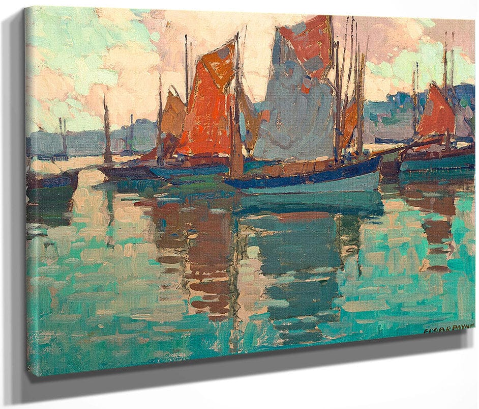 The Harbor, Douarnenez, France By Edgar Payne Fine Art Print