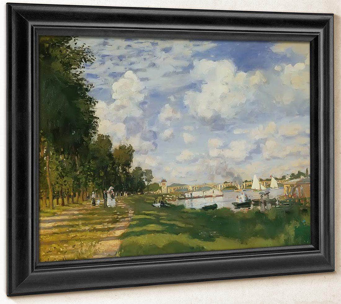 The Harbour At Argenteuil By Claude Monet Fine Art Print