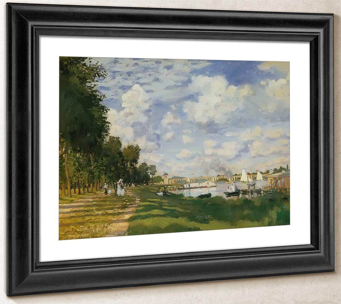 The Harbour At Argenteuil By Claude Monet Fine Art Print