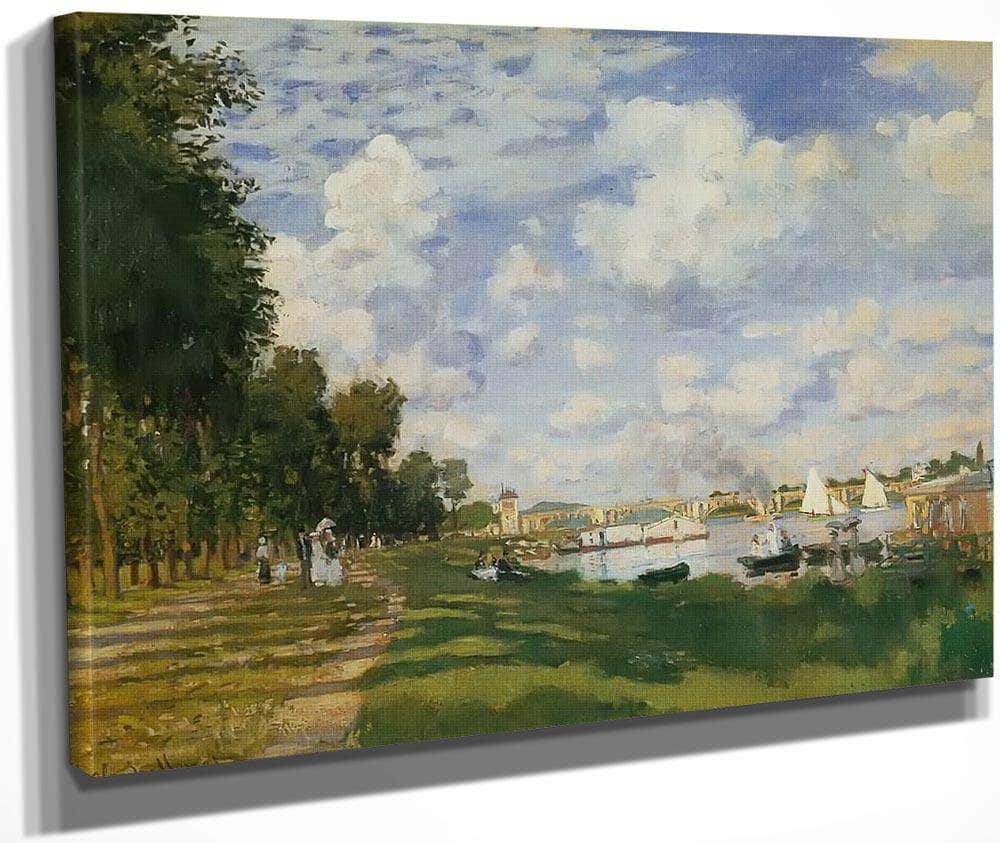 The Harbour At Argenteuil By Claude Monet Fine Art Print
