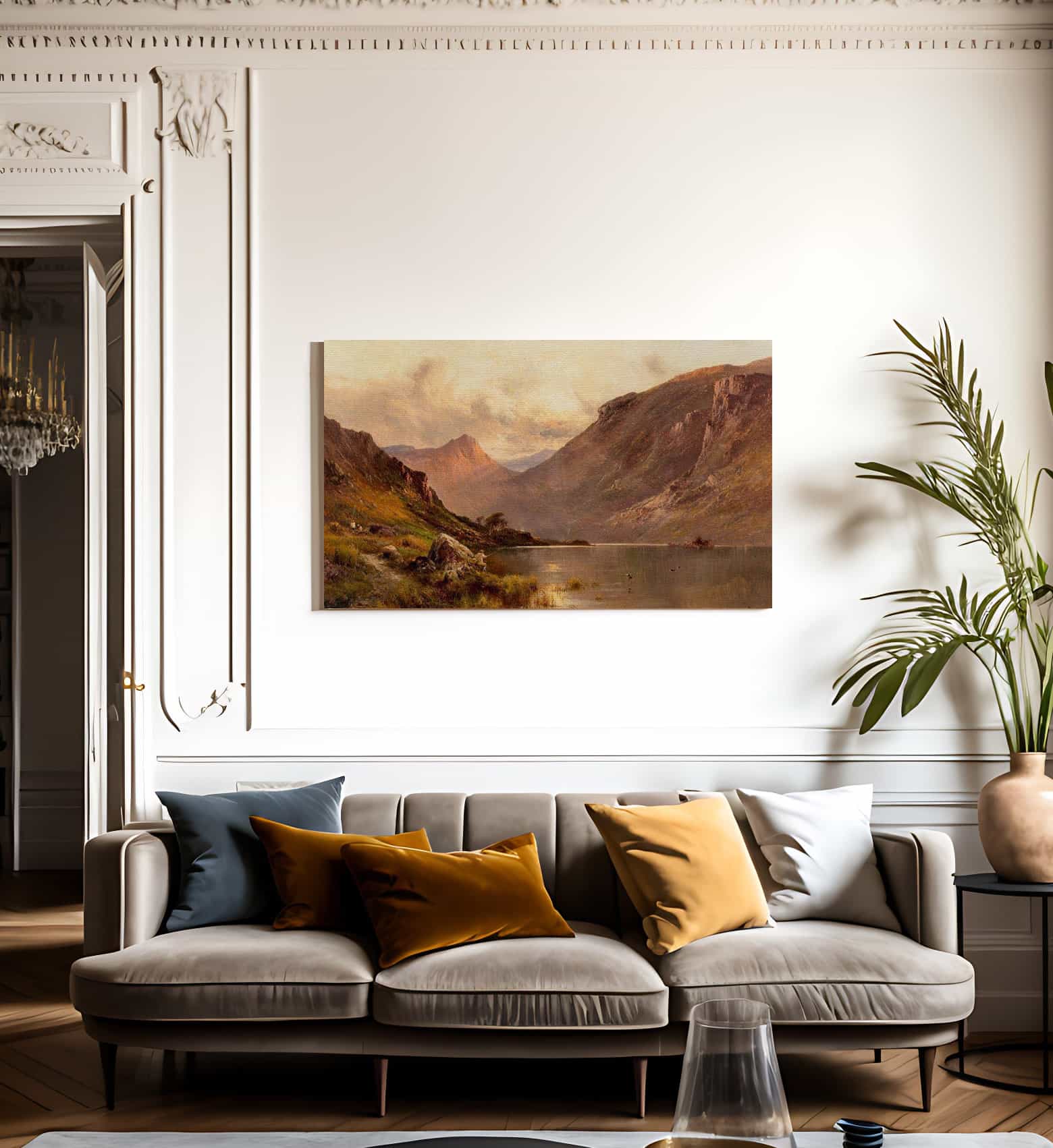 The Head Of Loch Awe Scotland By Alfred De Breanski Fine Art Print