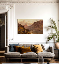 The Head Of Loch Awe Scotland By Alfred De Breanski Fine Art Print