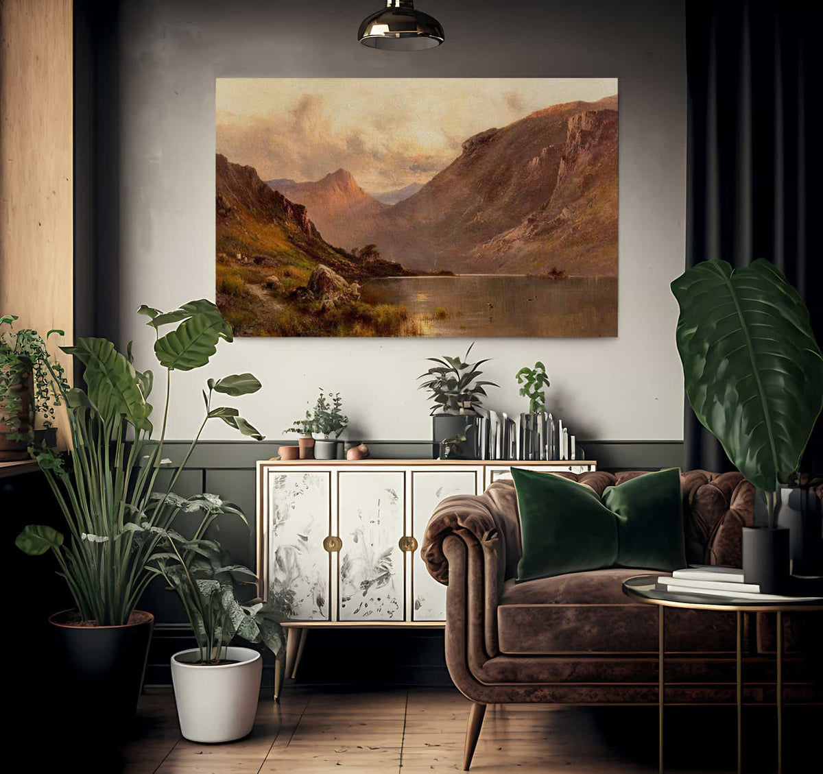 The Head Of Loch Awe Scotland By Alfred De Breanski Fine Art Print