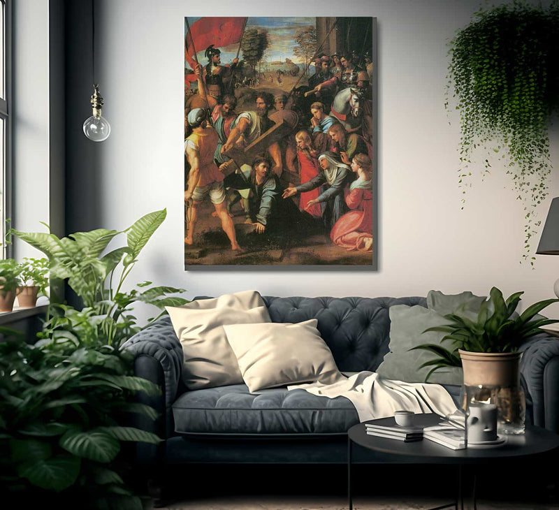 The Hill Of Calvary By Raphael Fine Art Print