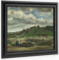 The Hill Of Montmartre With Stone Quarry Paris Jun Jul 1886 (La Colina De Montmartre Y La Cantera De Piedra Paris) By Vincent Van Gogh Fine Art Print