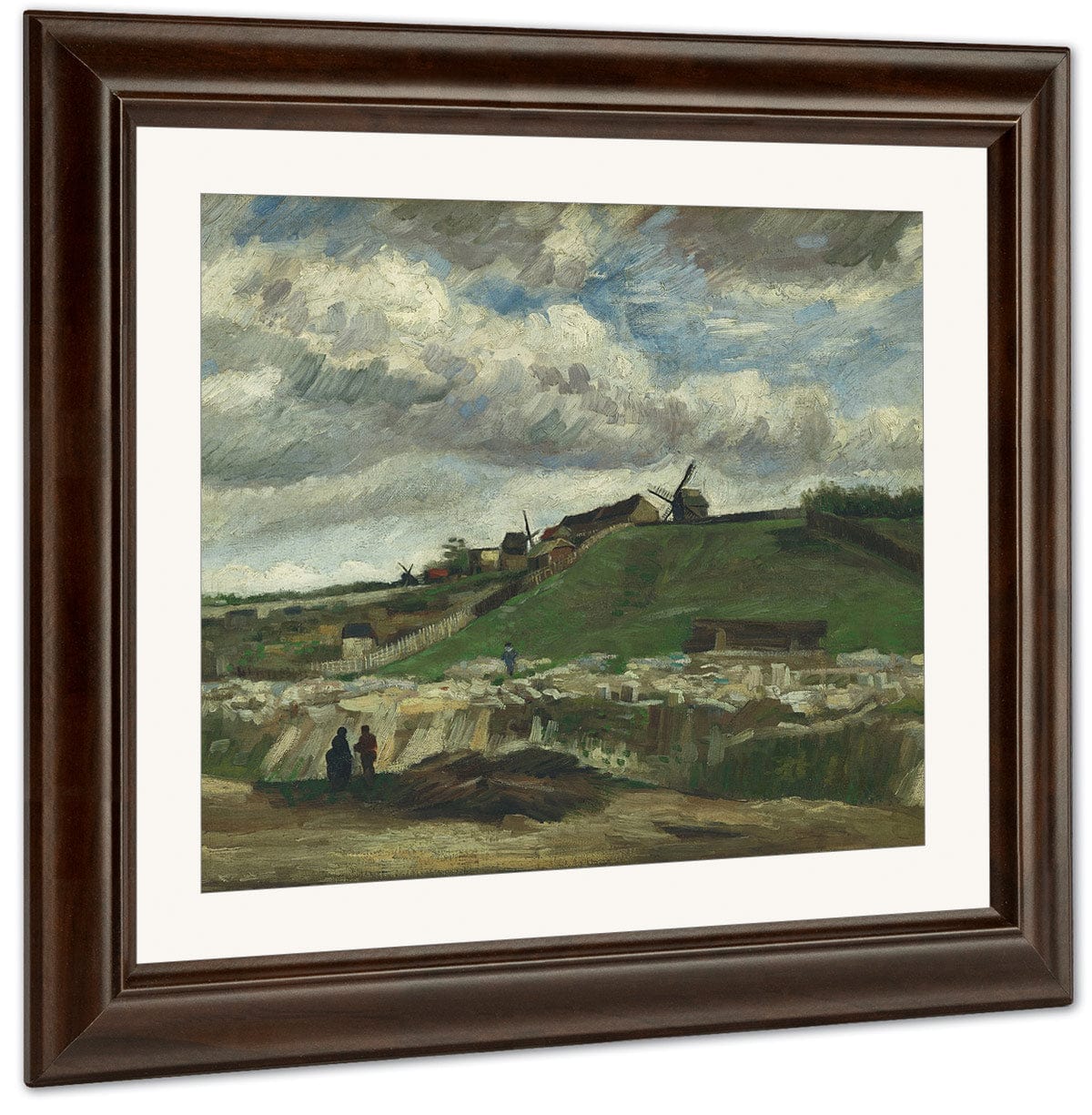 The Hill Of Montmartre With Stone Quarry Paris Jun Jul 1886 (La Colina De Montmartre Y La Cantera De Piedra Paris) By Vincent Van Gogh Fine Art Print