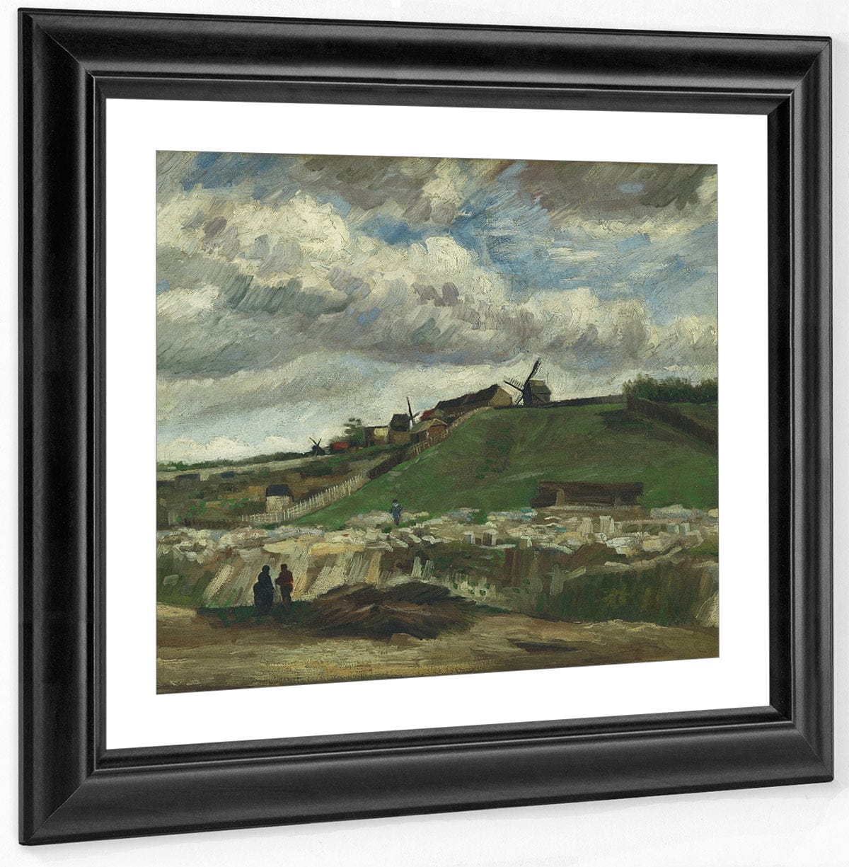 The Hill Of Montmartre With Stone Quarry Paris Jun Jul 1886 (La Colina De Montmartre Y La Cantera De Piedra Paris) By Vincent Van Gogh Fine Art Print