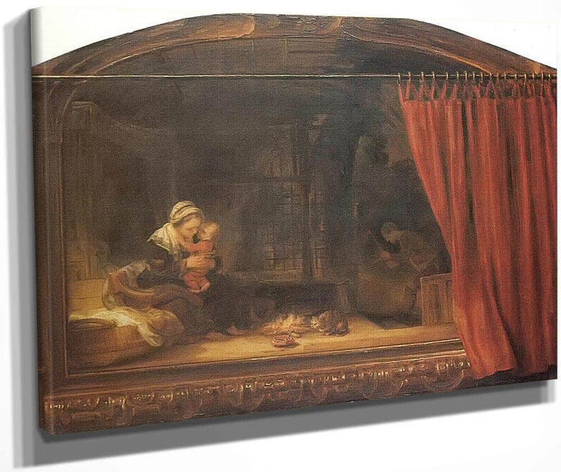 The Holy Family,1646 By Rembrandt Fine Art Print