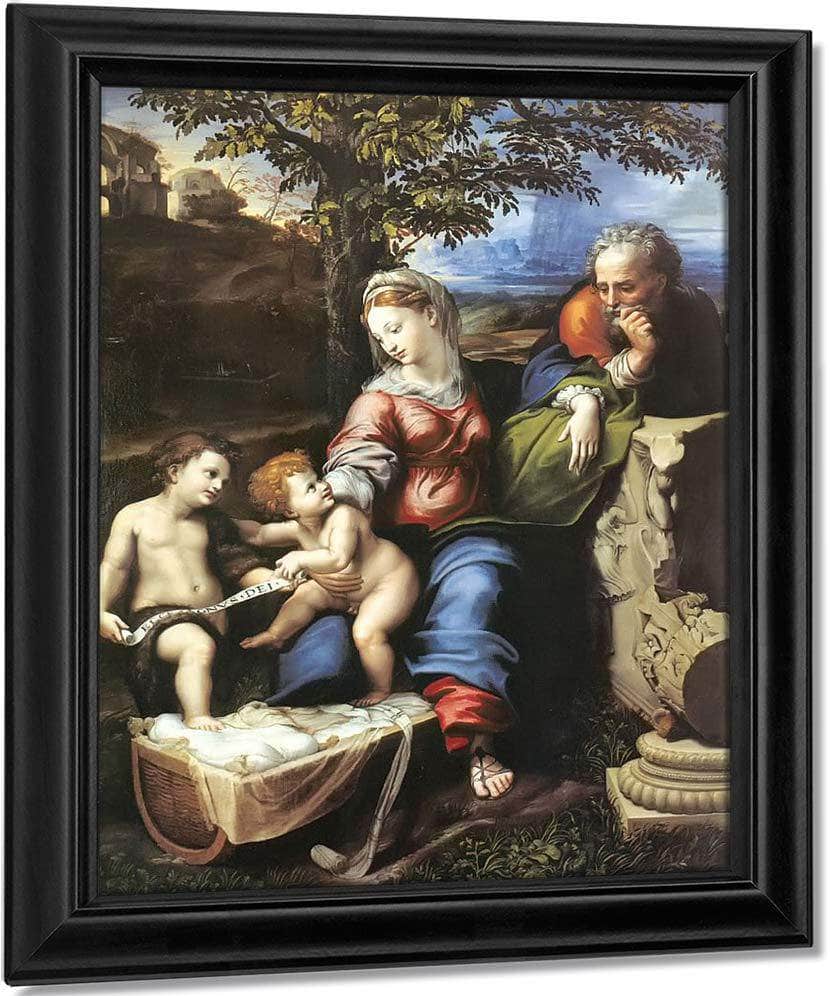 The Holy Family Beneath The Oak Tree Fine Art Print