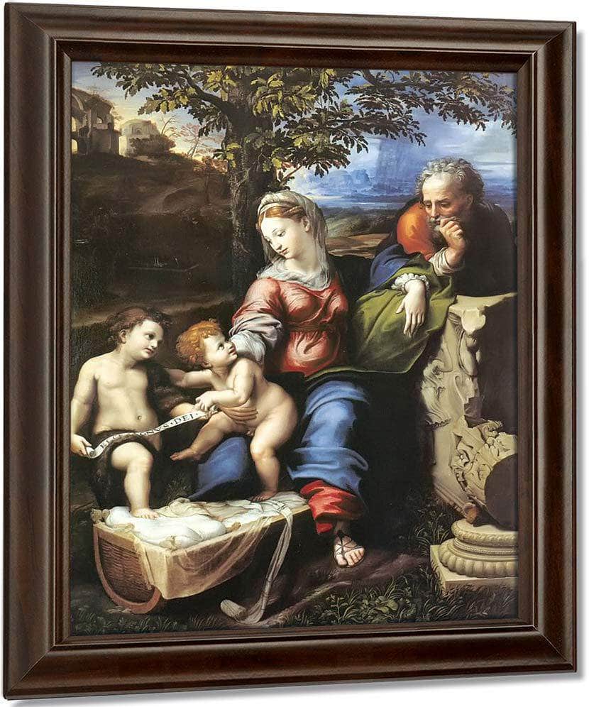 The Holy Family Beneath The Oak Tree Fine Art Print