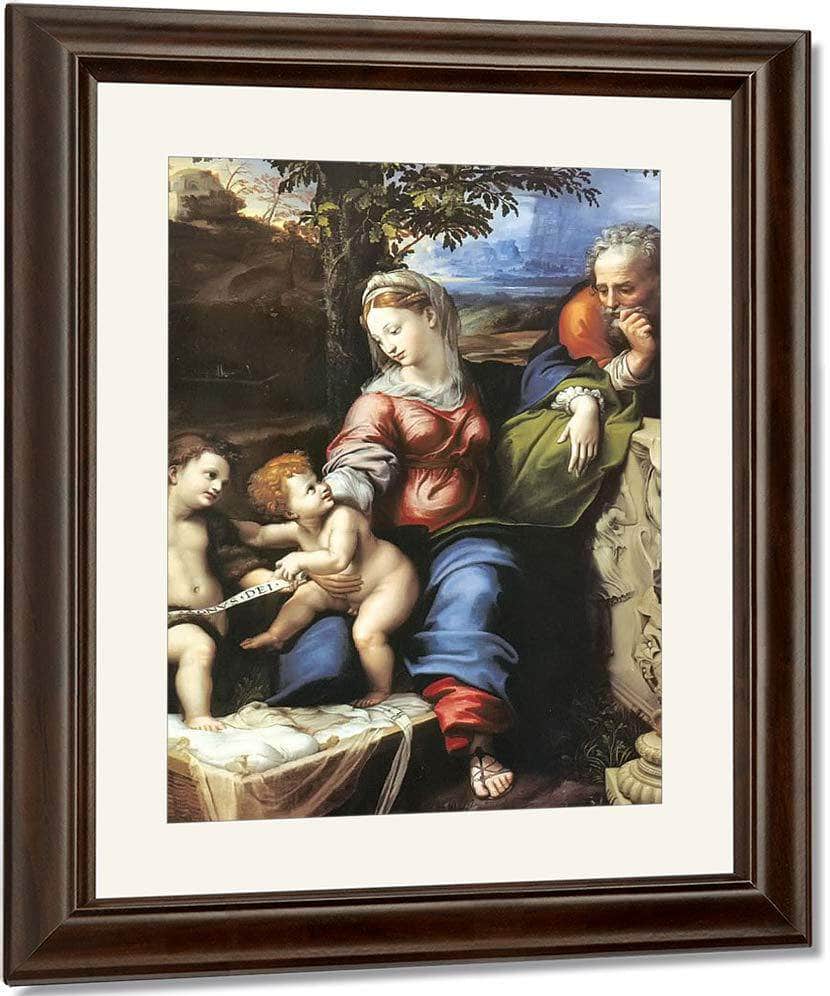 The Holy Family Beneath The Oak Tree Fine Art Print