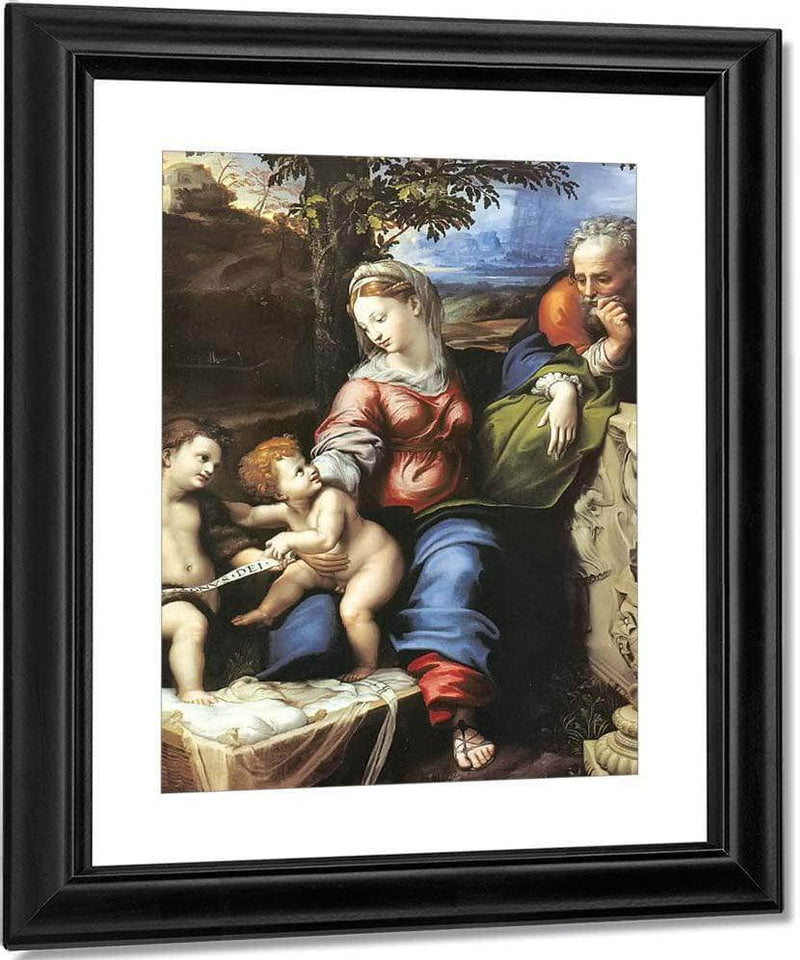 The Holy Family Beneath The Oak Tree Fine Art Print