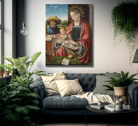 The Holy Family By Joos Van Cleve Fine Art Print